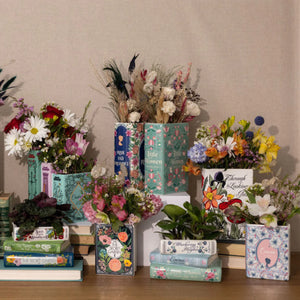 Stacked Book Vase | Pastel Classics