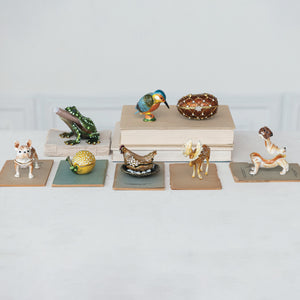 Trinket Box | Enameled Metal Kingfisher