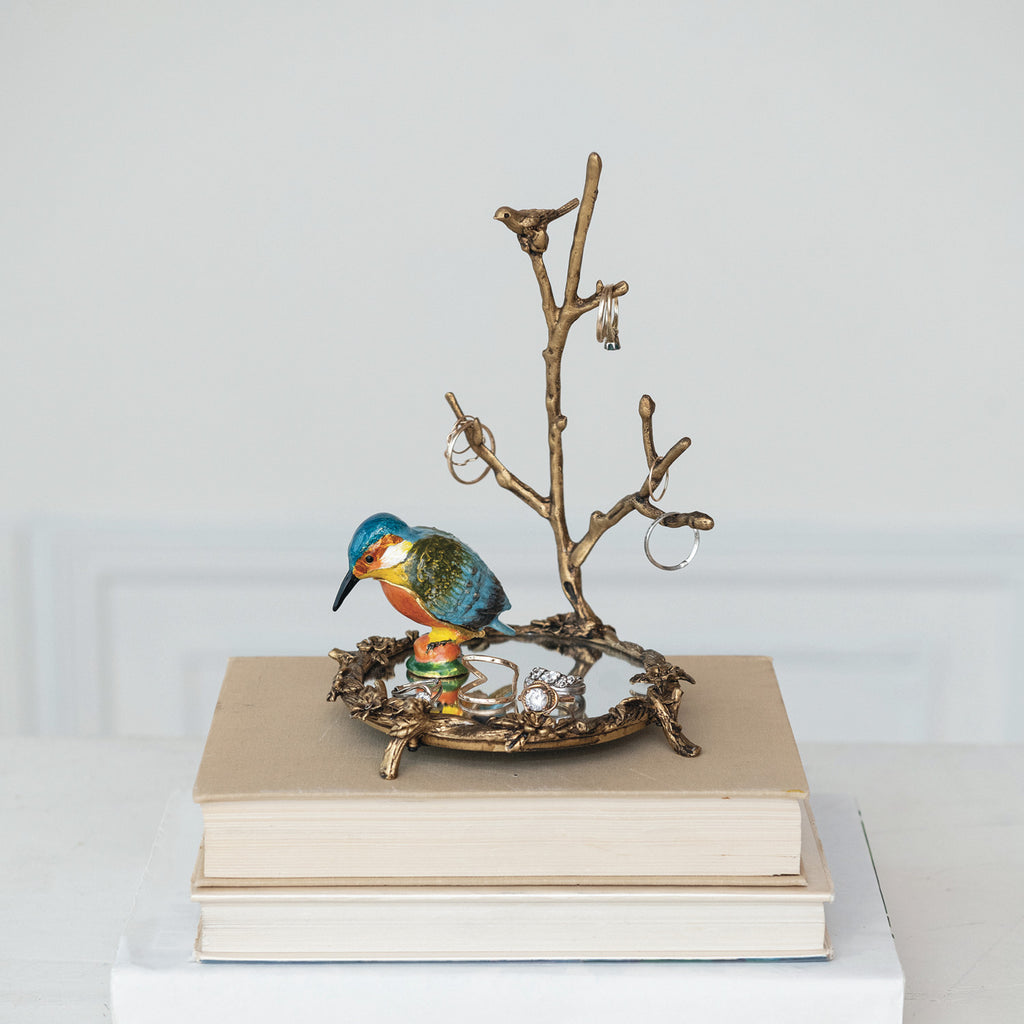 Trinket Box | Enameled Metal Kingfisher