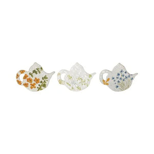 Teabag Holder w/Wild Flowers