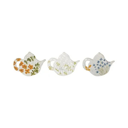 Teabag Holder w/Wild Flowers