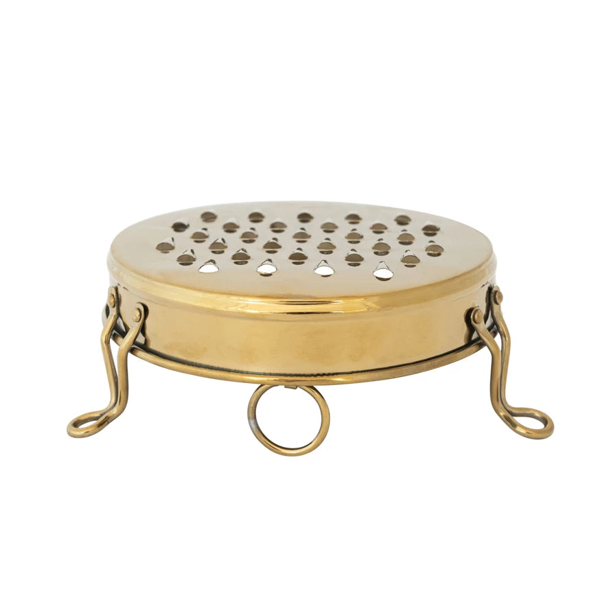 Footed Grater | Gold Finish