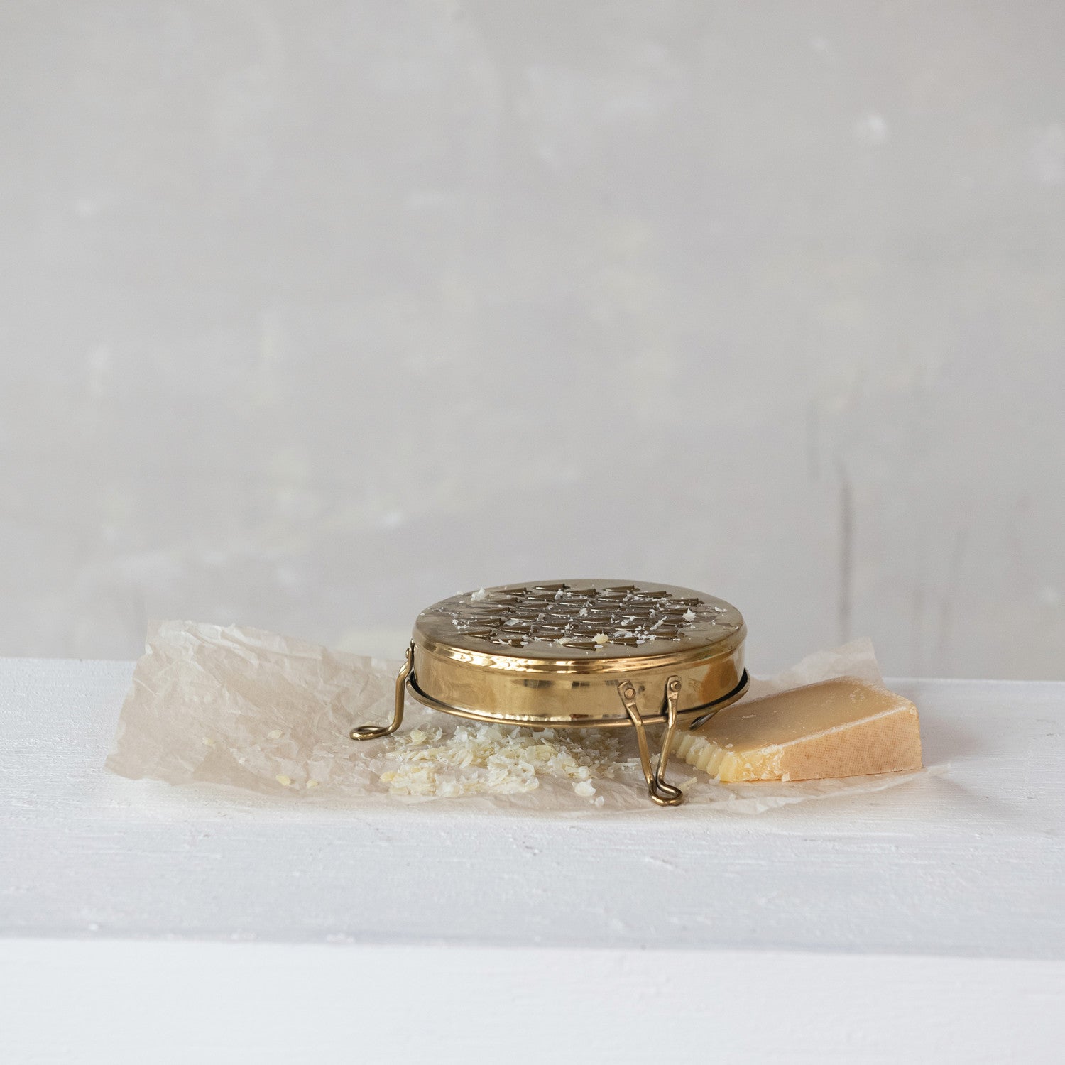 Footed Grater | Gold Finish