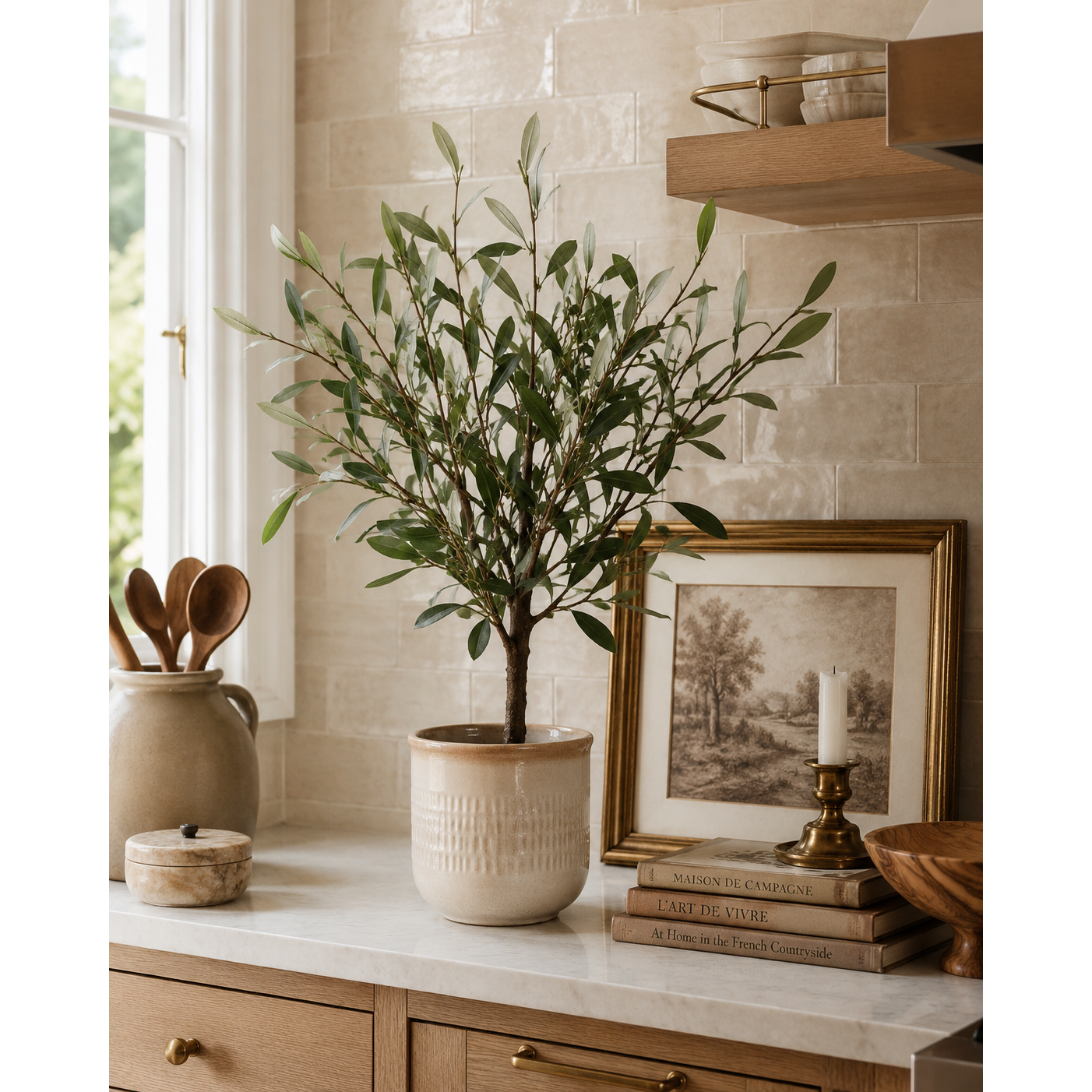 Potted Solea Handcrafted Olive Tree