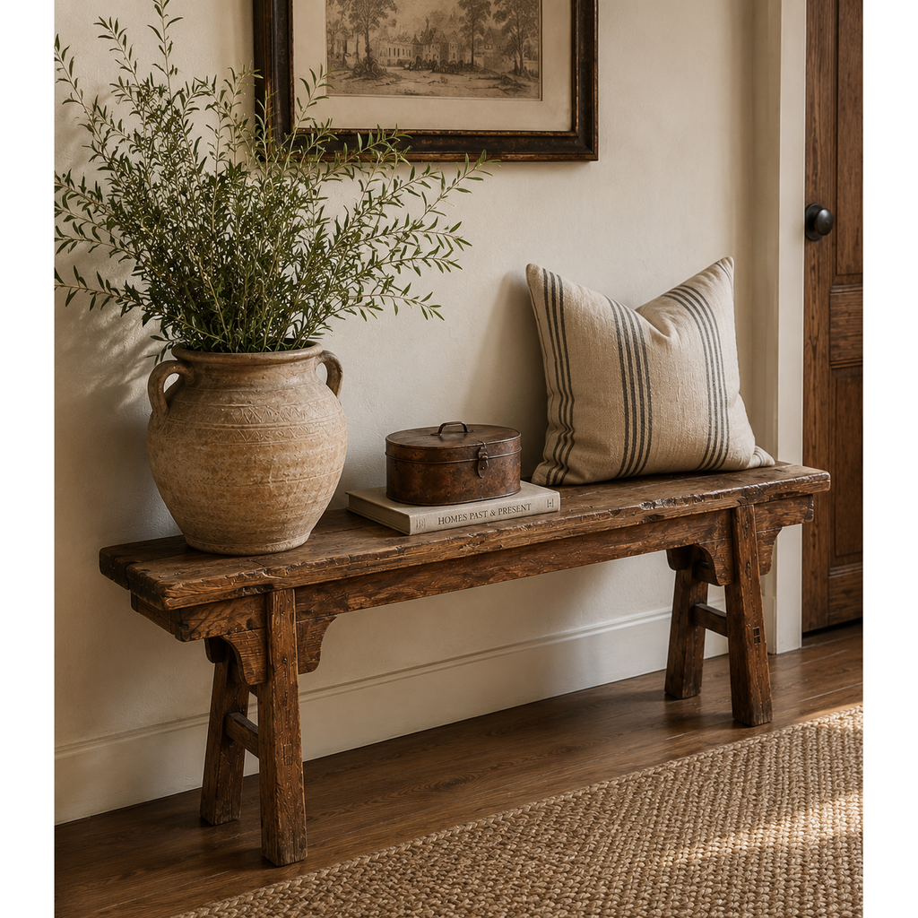 Collected Antique Peasant Bench