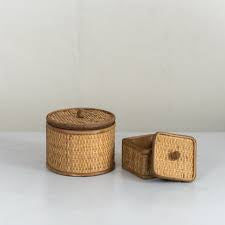 Woven Cane Box