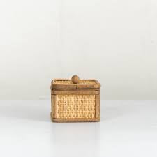 Woven Cane Box