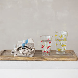 Drinking Glass w/Lemons