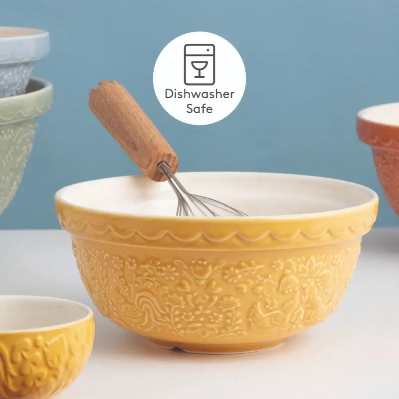 Mason Cash | Home to Roost Mixing Bowl | Buttercup Yellow | 1.25 Quart (S30)