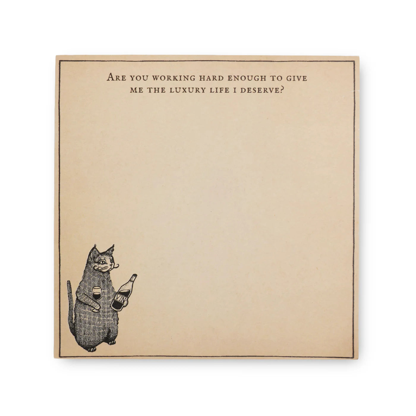 Are You Working Hard Enough Square Notepad | Small
