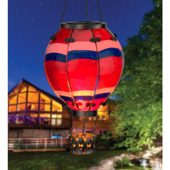 Hot Air Balloon Solar Lantern - LG | Stripe