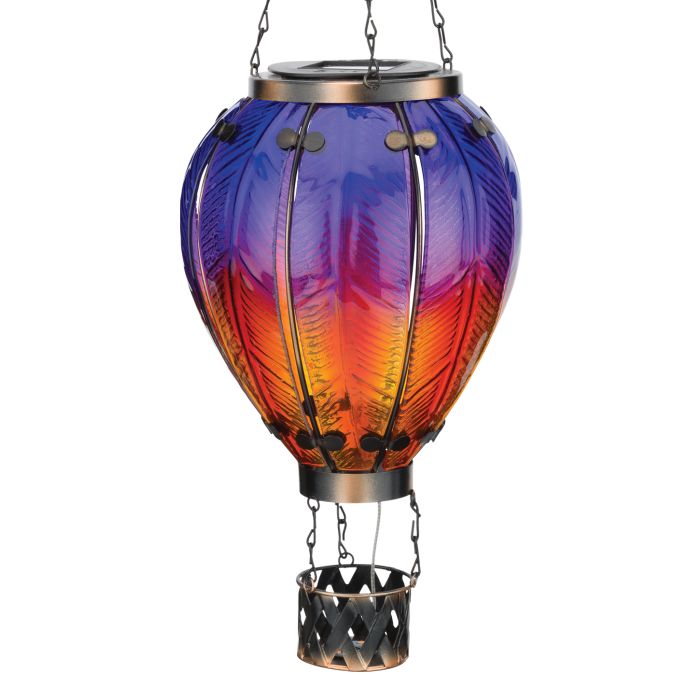 Hot Air Balloon Solar Lantern - LG | Purple