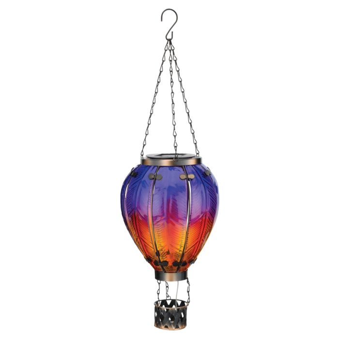 Hot Air Balloon Solar Lantern - LG | Purple