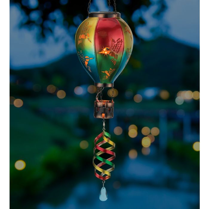 Hot Air Balloon Spinner Solar Lantern