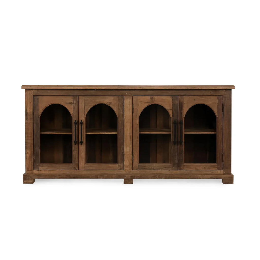 Zion Reclaimed Wood 4Dr Cabinet | Natural