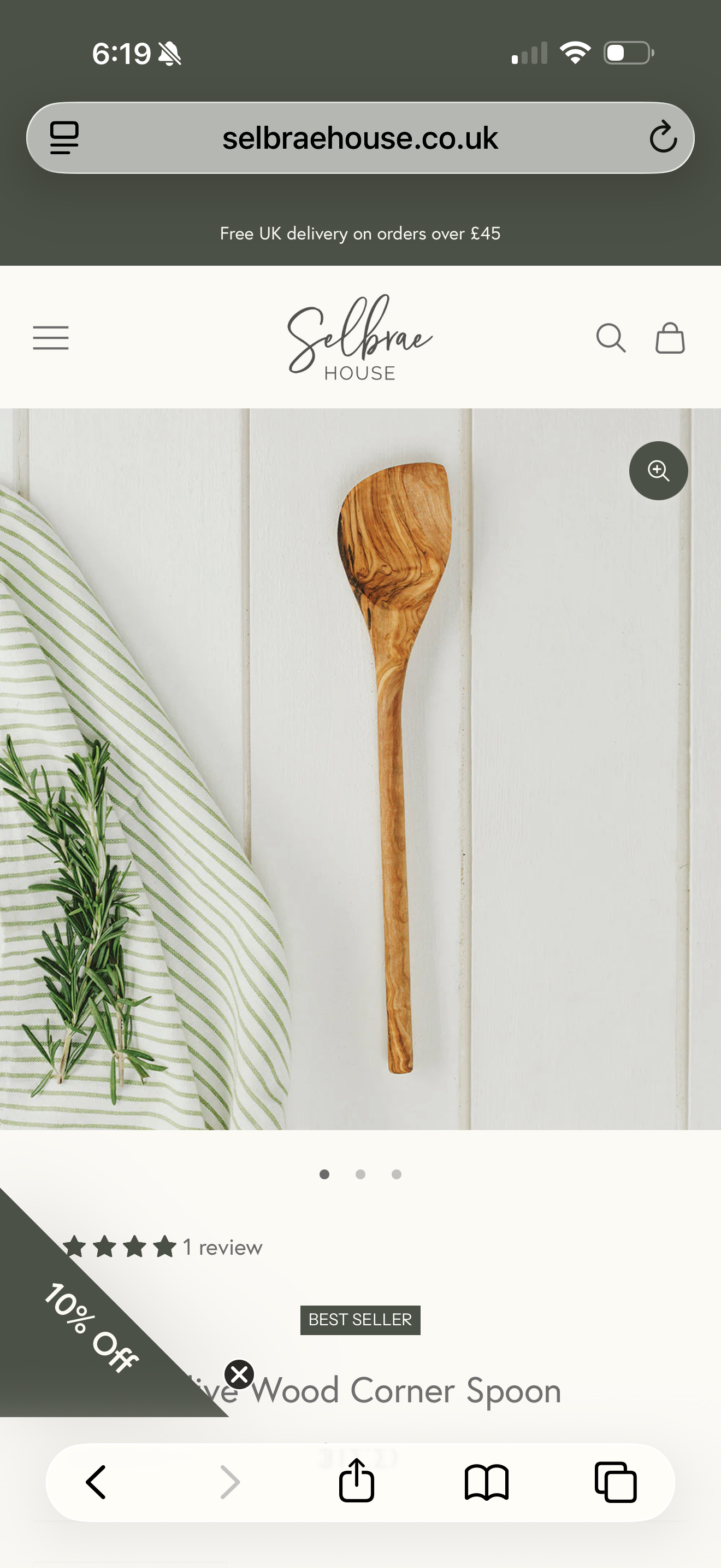 Olive Wood Kitchen Utensils