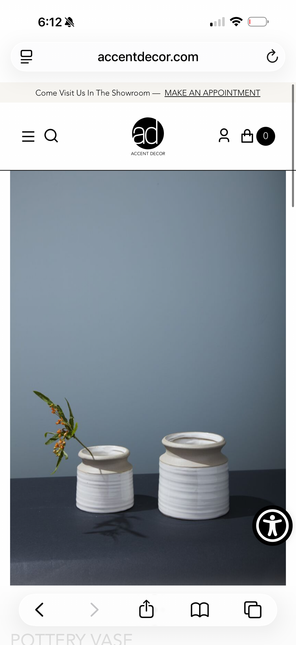 Artisan Ceramic Pottery Vase