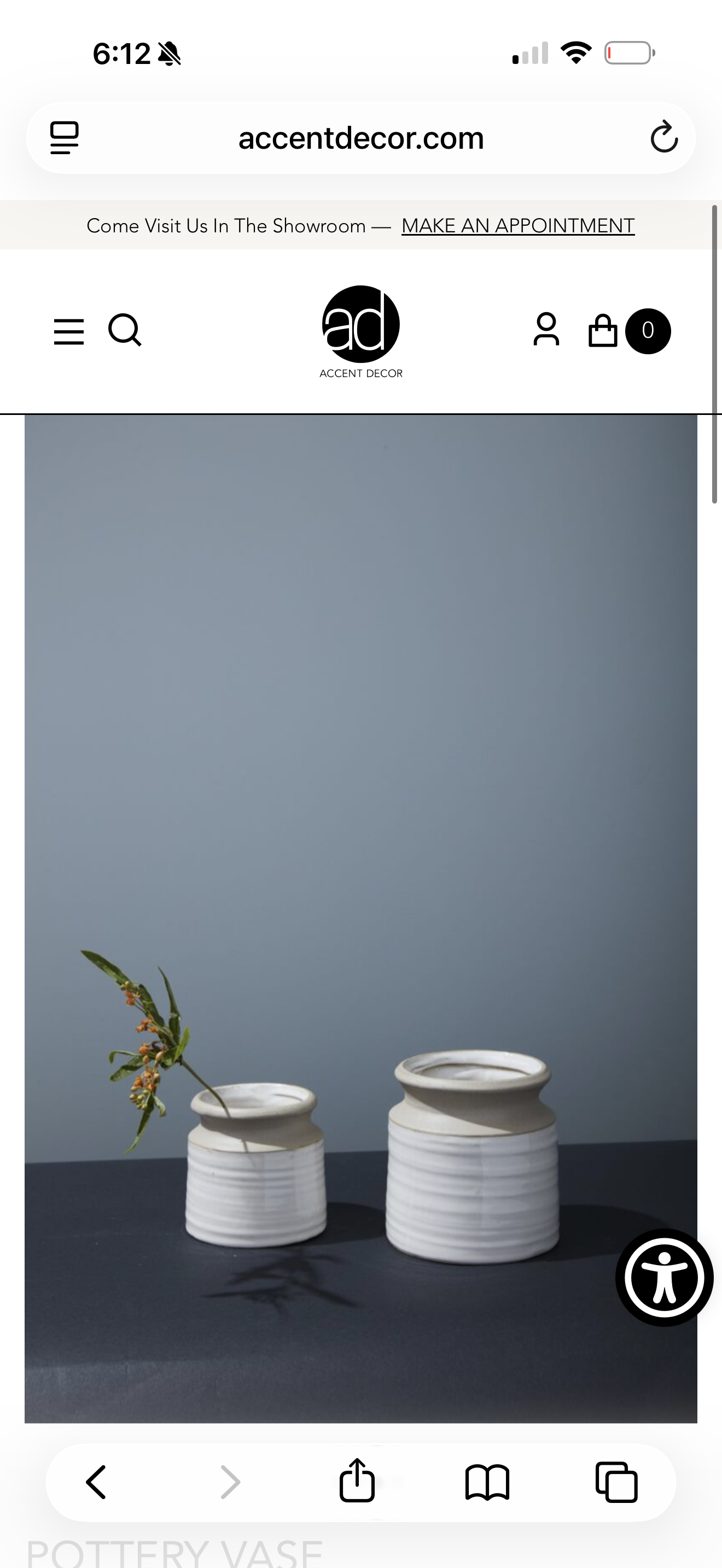 Artisan Ceramic Pottery Vase