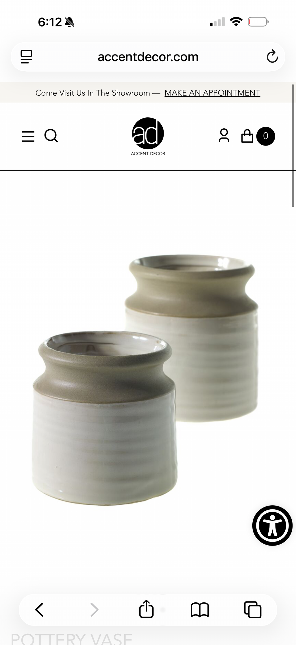 Artisan Ceramic Pottery Vase