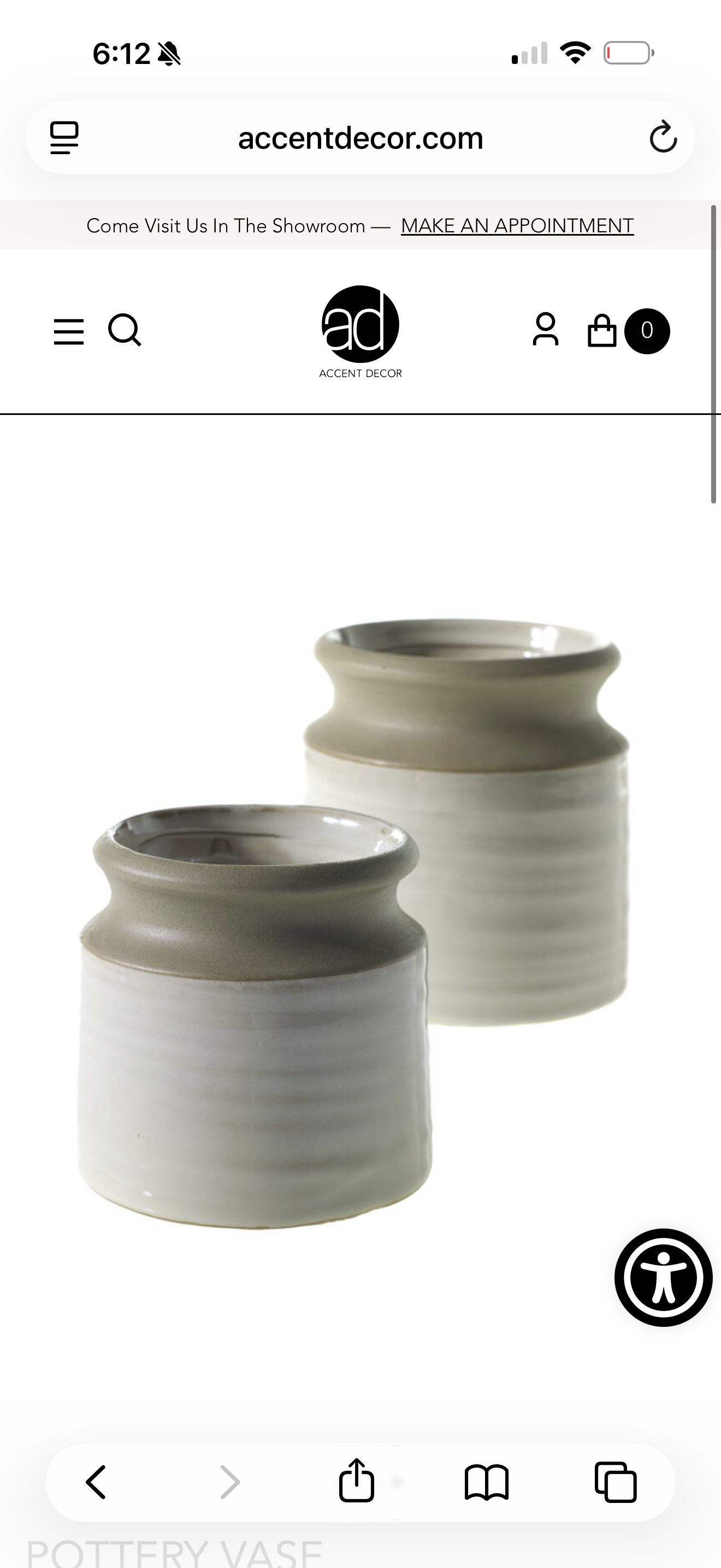 Artisan Ceramic Pottery Vase