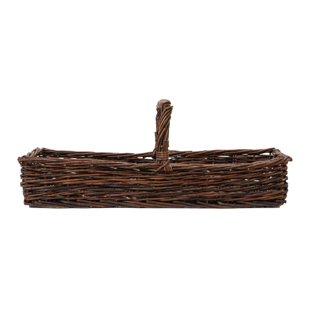Hand-Woven Reed Basket