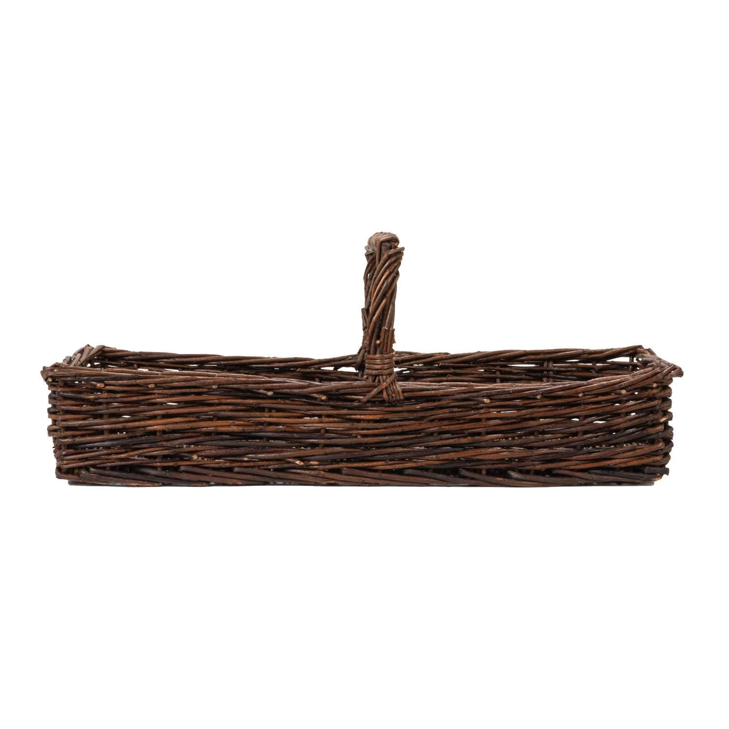 Hand-Woven Reed Basket