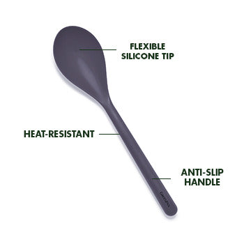 Platinum Silicone 7-PIECE Utensil & Crock Set | Gray