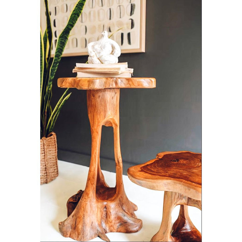 Organic Teakwood Accent Table