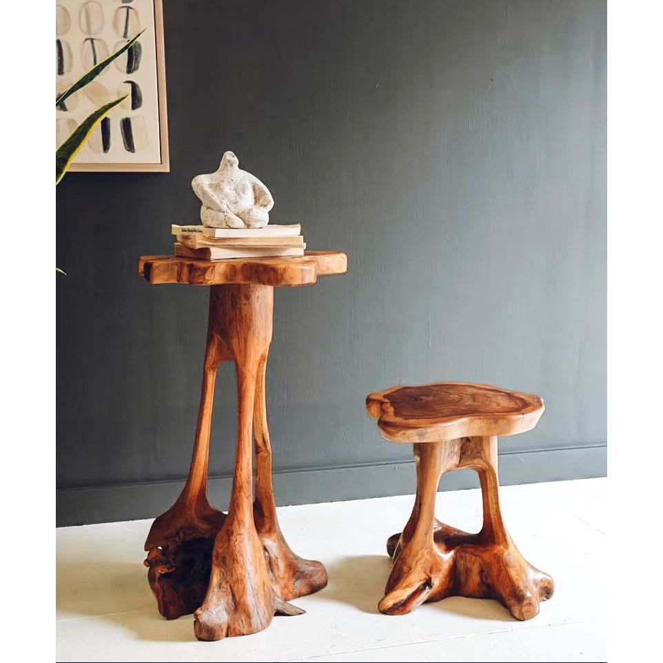 Organic Teakwood Accent Table
