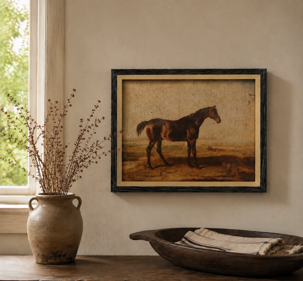 Vintage Horse Framed Wall Art