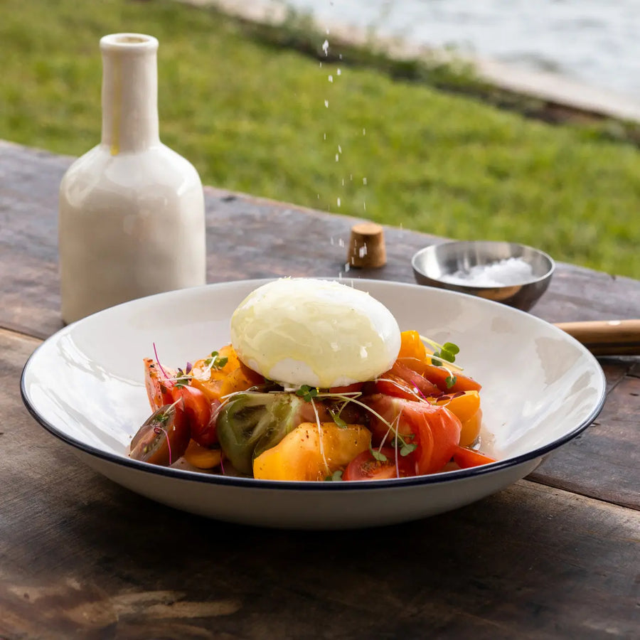 S/4 Entrée Bowls | Navy Rim