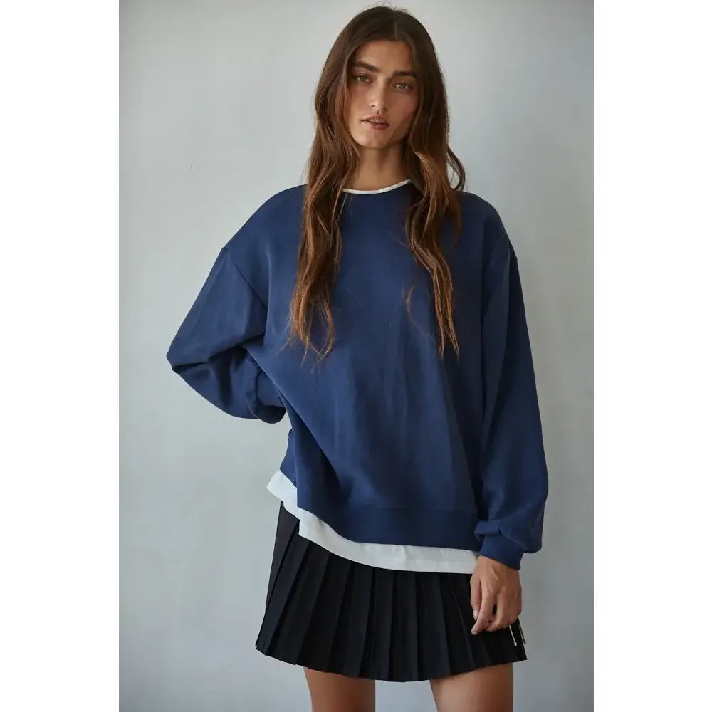 Always On Crew Twofer Pull Over