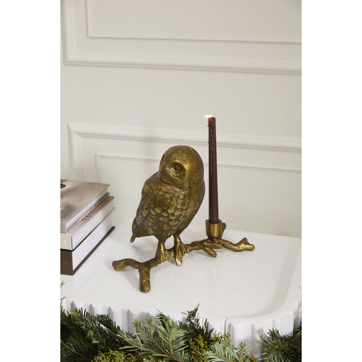 Owl's Watch Candleholder