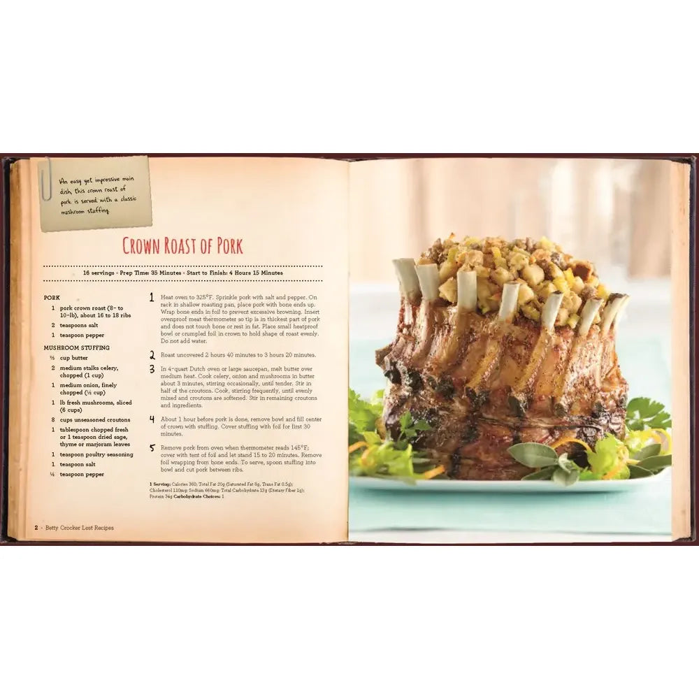 Betty Crocker Lost Recipes | Beloved Vintage Recipes for Today's Kitchen