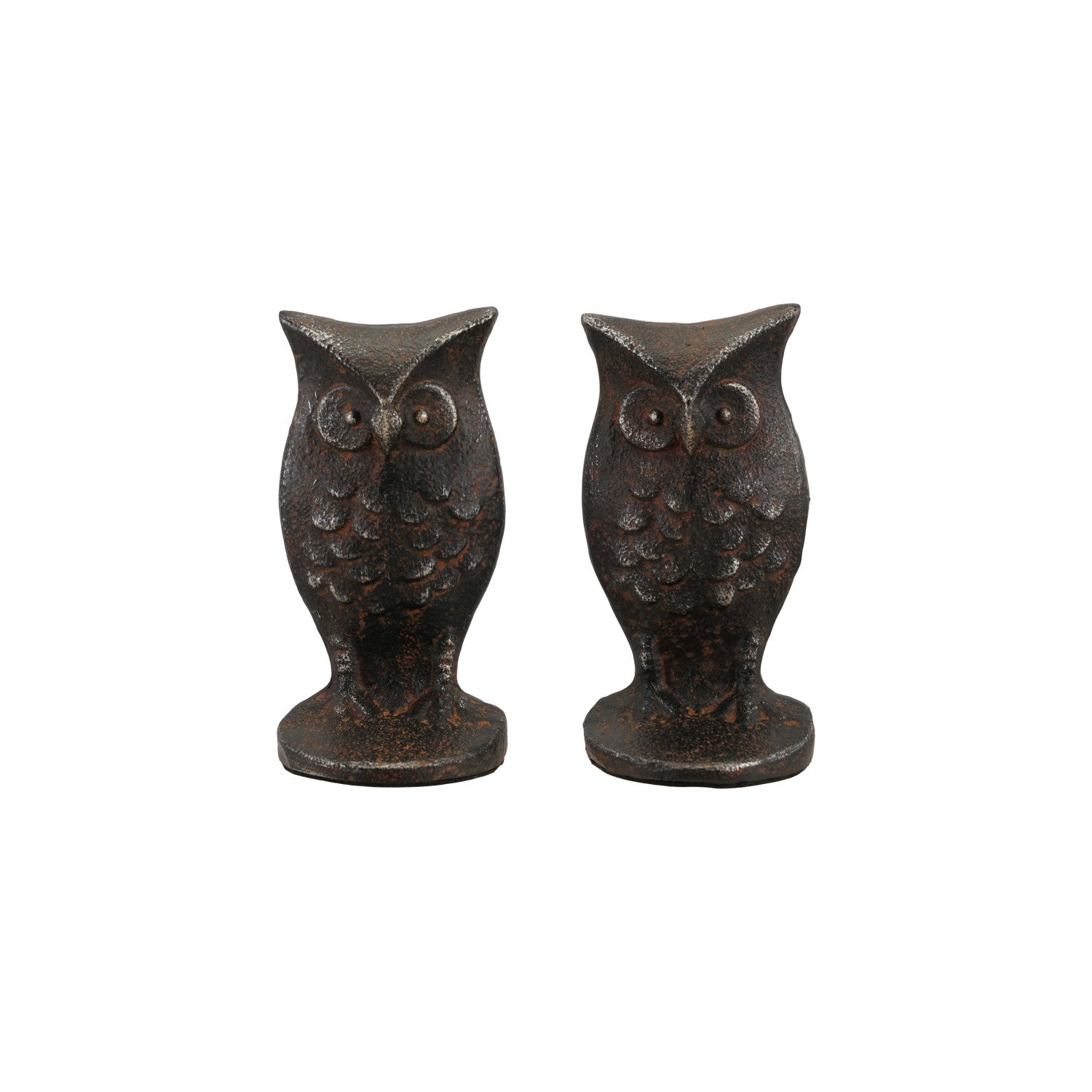 S/2 Cast Iron Owl Bookends