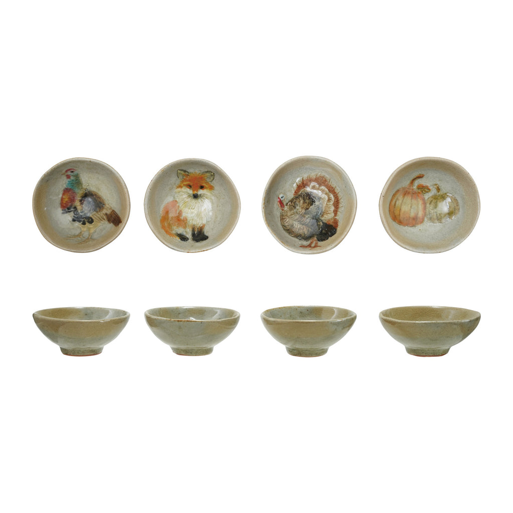 Hand-Painted Stoneware Pinch Dish | 4 Styles