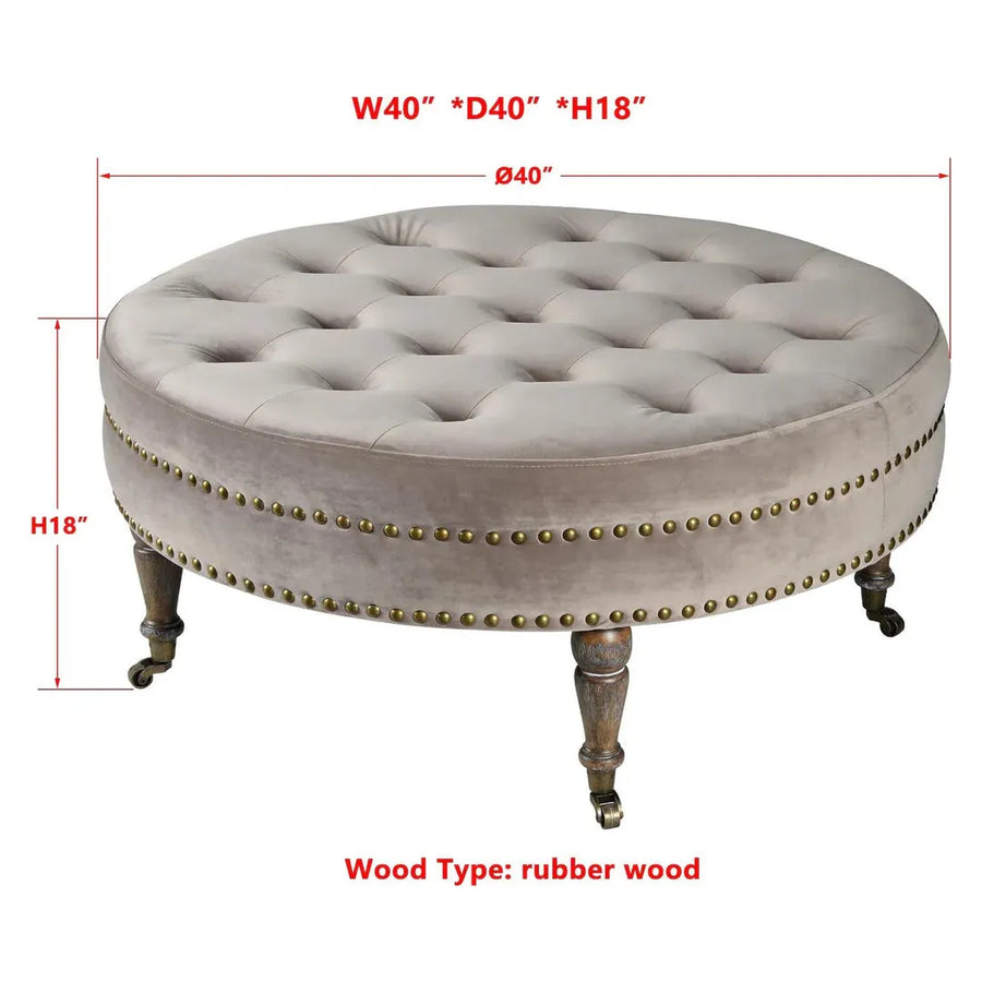 Evans Ottoman | Chantal Ash