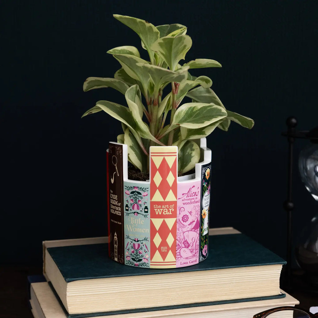 Classic Literature Ceramic Planter & Desk Pot