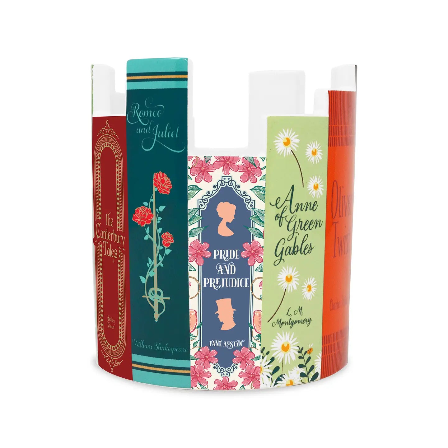Classic Literature Ceramic Planter & Desk Pot