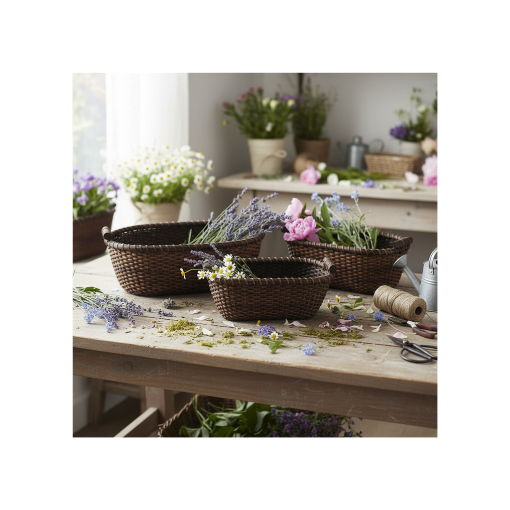 Rattan Arrangers Basket