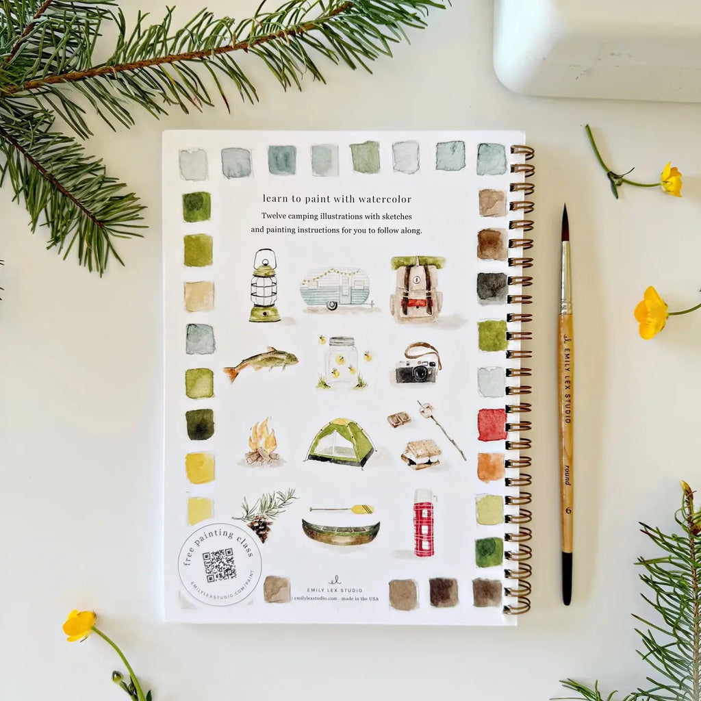Watercolor Workbook | Camping