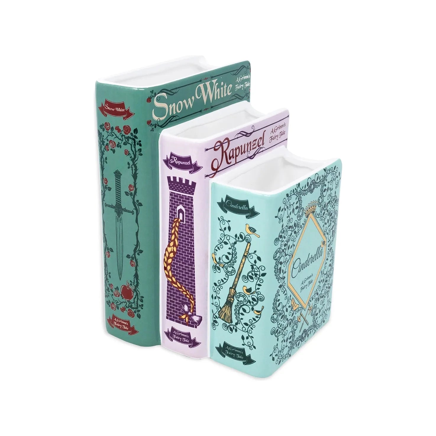 Triple Book Vase | Grimm's Fairy Tales