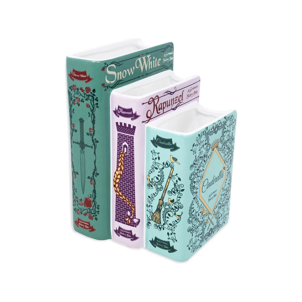 Triple Book Vase | Grimm's Fairy Tales