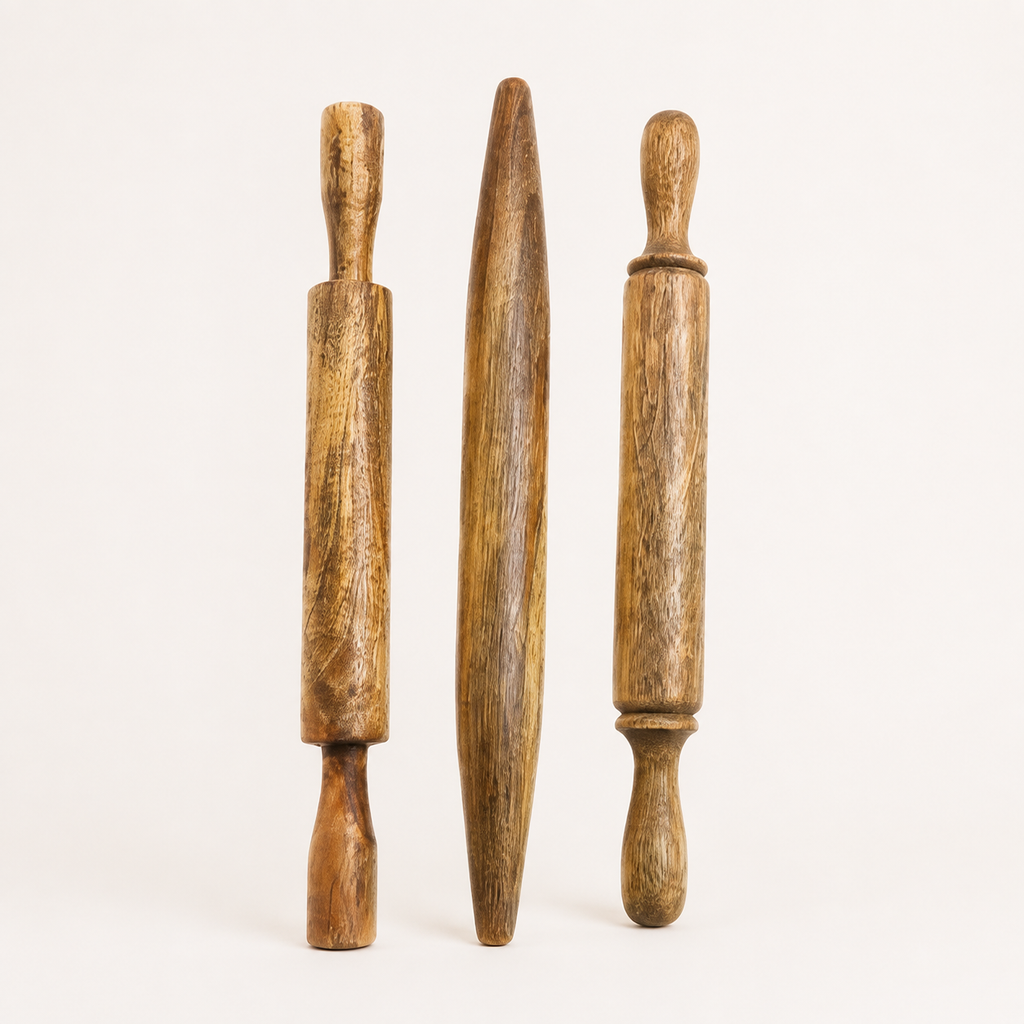 Vintage-Inspired Mango Wood Rolling Pin