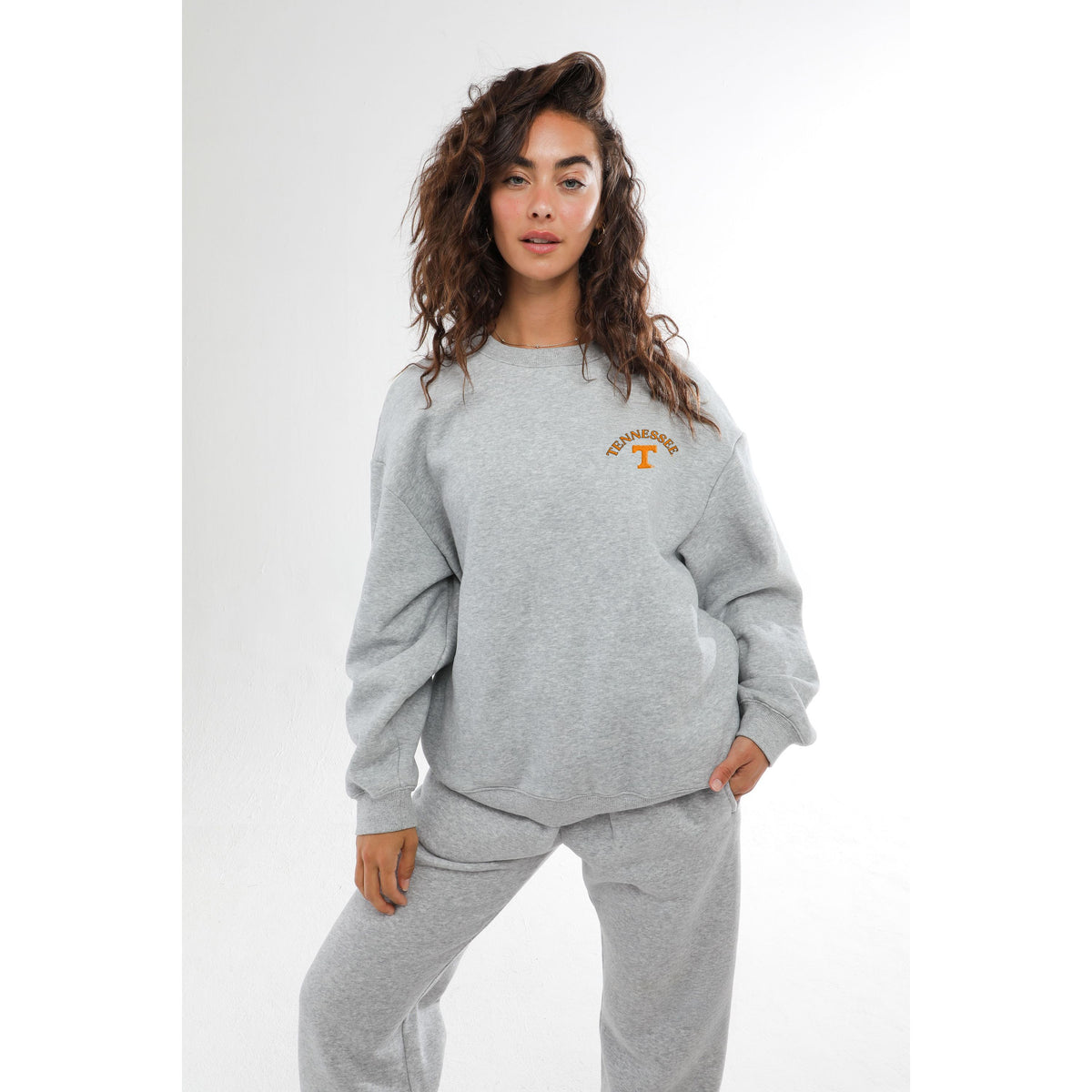 UT Heather Grey Oversized Sweatshirt