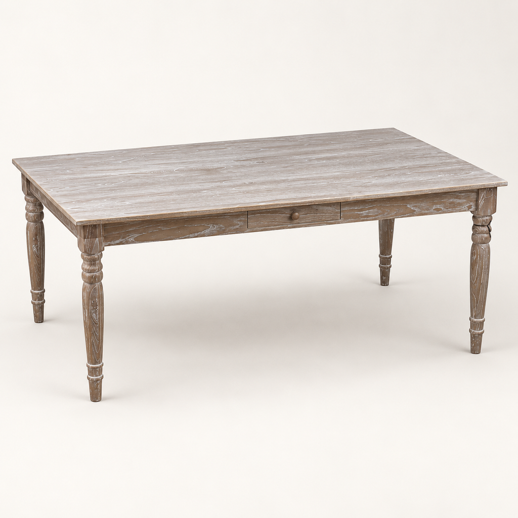 Jules Whitewashed Dining Table