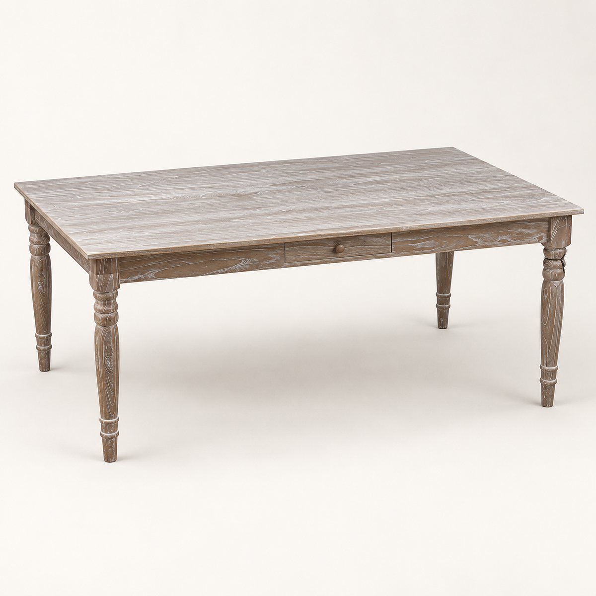 Jules Whitewashed Dining Table