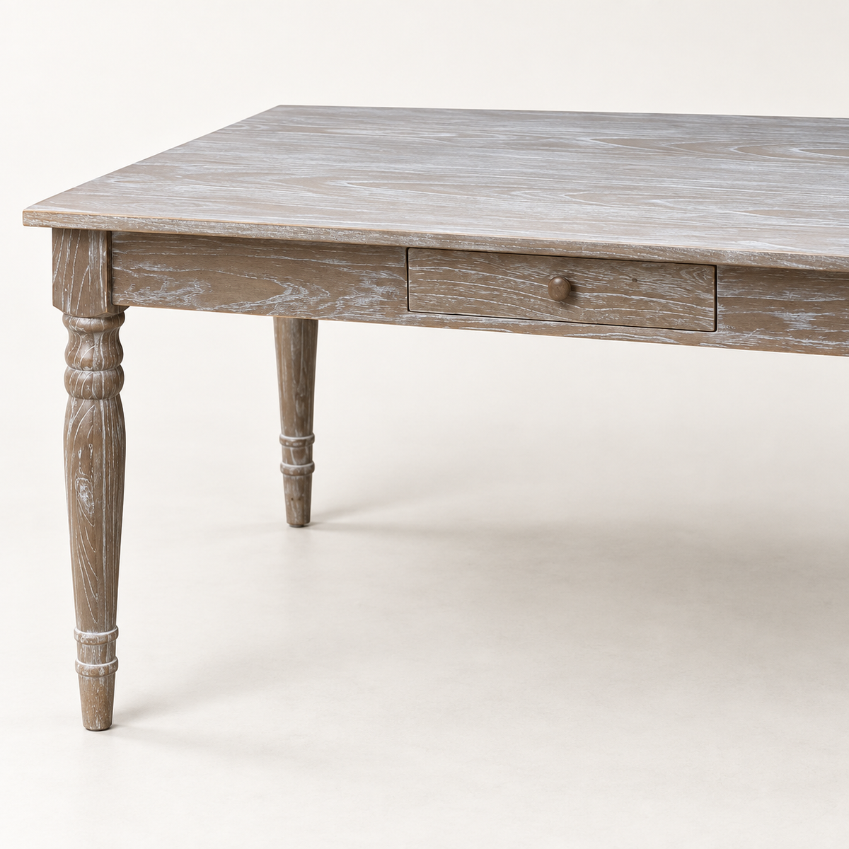Jules Whitewashed Dining Table