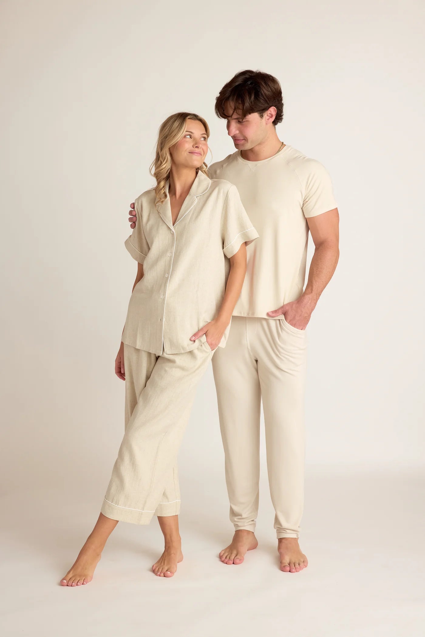 Linen Capri Pant | Natural