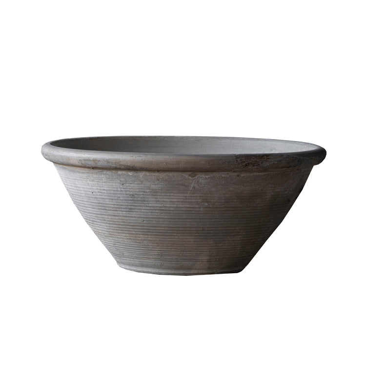 Lily Pond Handcrafted Clay Bowl Planter
